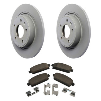 ACDelco® - GM Genuine Parts™ Plain Rear Brake Kit with Semi-Metallic Pads