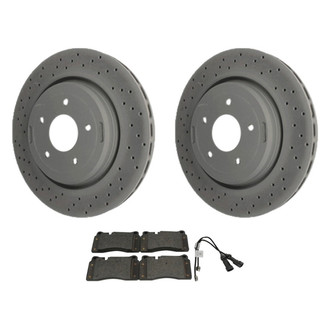 ACDelco® - GM Genuine Parts™ Plain Rear Brake Kit with Semi-Metallic Pads