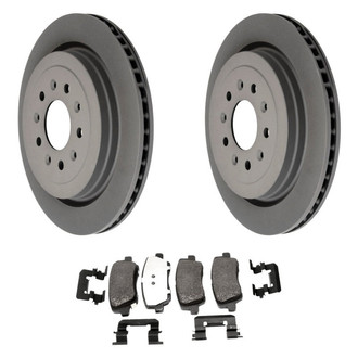 ACDelco® - GM Genuine Parts™ 1-Piece Plain Brake Kit with Semi-Metallic Brake Pads