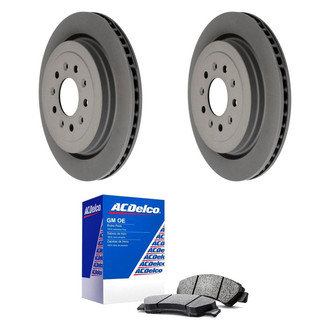 ACDelco® - GM Genuine Parts™ Plain Rear Brake Kit with Semi-Metallic Pads