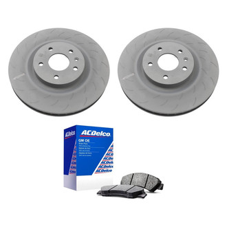 ACDelco® - GM Genuine Parts™ Plain Front Brake Kit with Semi-Metallic Pads