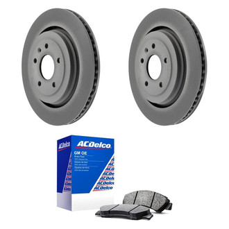 ACDelco® - GM Genuine Parts™ Plain Rear Brake Kit with Semi-Metallic Pads