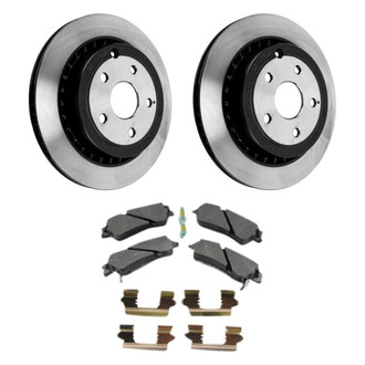 ACDelco® - GM Genuine Parts™ Plain Rear Brake Kit with Semi-Metallic Pads