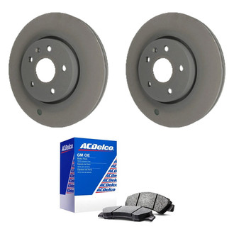 ACDelco® - GM Genuine Parts™ Plain Front Brake Kit with Semi-Metallic Pads