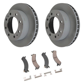 ACDelco® - GM Genuine Parts™ 1-Piece Plain Brake Kit with Semi-Metallic Brake Pads