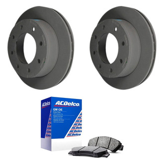 ACDelco® - GM Genuine Parts™ 1-Piece Plain Brake Kit with Organic Brake Pads