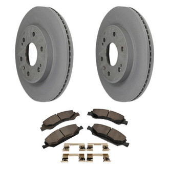 ACDelco® - GM Genuine Parts™ 1-Piece Plain Brake Kit with Semi-Metallic Brake Pads