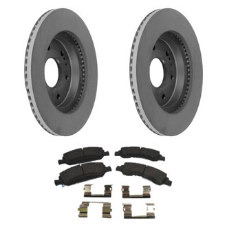ACDelco® - GM Genuine Parts™ 1-Piece Plain Brake Kit with Ceramic Brake Pads