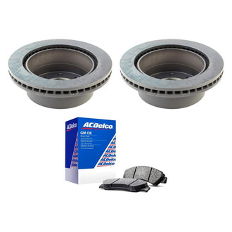ACDelco® - GM Genuine Parts™ 1-Piece Plain Brake Kit with Ceramic Brake Pads