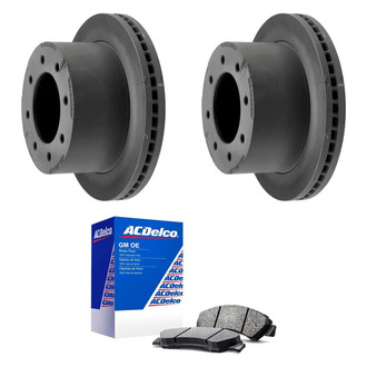 ACDelco® - GM Genuine Parts™ 1-Piece Plain Brake Kit with Ceramic Brake Pads