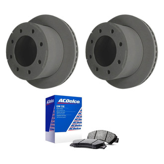 ACDelco® - GM Genuine Parts™ Plain Rear Brake Kit with Semi-Metallic Pads