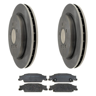 ACDelco® - Silver™ 1-Piece Plain Brake Kit with Ceramic Brake Pads