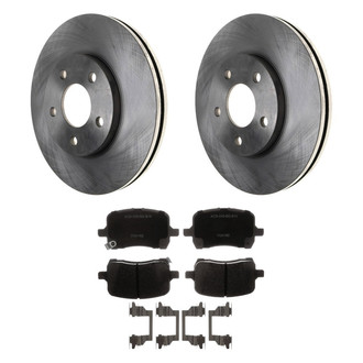 ACDelco® - Silver™ 1-Piece Plain Brake Kit with Ceramic Brake Pads