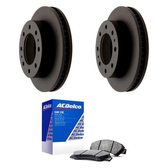 ACDelco® - GM Genuine Parts™ Plain Front Brake Kit with Semi-Metallic Pads