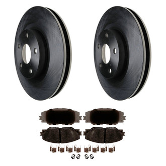 ACDelco® - Silver™ 1-Piece Plain Brake Kit with Ceramic Brake Pads