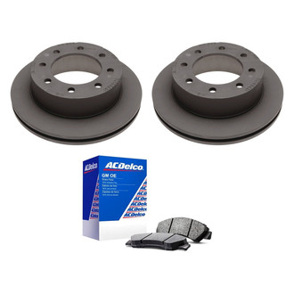 ACDelco® - GM Genuine Parts™ Plain Rear Brake Kit with Ceramic Pads