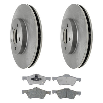 ACDelco® - Silver™ 1-Piece Plain Brake Kit with Ceramic Brake Pads