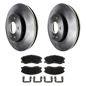 ACDelco® - Silver™ 1-Piece Plain Brake Kit with Ceramic Brake Pads