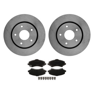 ACDelco® - Silver™ 1-Piece Plain Brake Kit with Ceramic Brake Pads