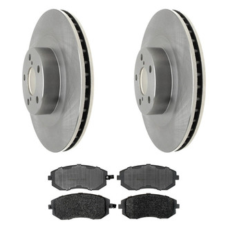 ACDelco® - Silver™ 1-Piece Plain Brake Kit with Ceramic Brake Pads
