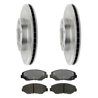 ACDelco® - Silver™ 1-Piece Plain Brake Kit with Ceramic Brake Pads