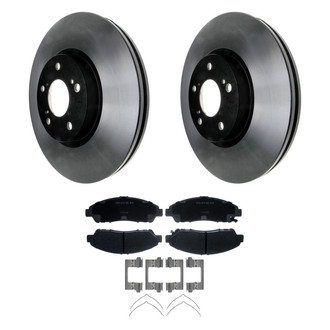 ACDelco® - Silver™ 1-Piece Plain Brake Kit with Ceramic Brake Pads