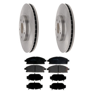 ACDelco® - Silver™ 1-Piece Plain Brake Kit with Ceramic Brake Pads
