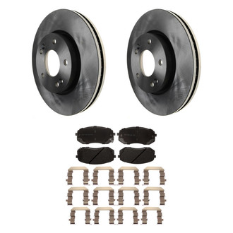 ACDelco® - Silver™ 1-Piece Plain Brake Kit with Ceramic Brake Pads