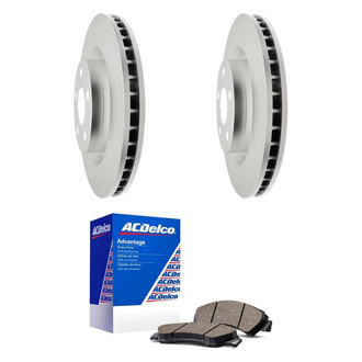 ACDelco® - Silver™ 1-Piece Plain Brake Kit with Ceramic Brake Pads