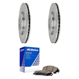 ACDelco® - Silver™ 1-Piece Plain Brake Kit with Ceramic Brake Pads