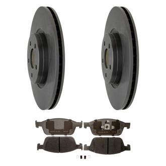 ACDelco® - Silver™ 1-Piece Plain Brake Kit with Ceramic Brake Pads