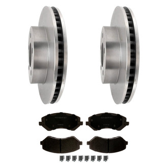 ACDelco® - Silver™ 1-Piece Plain Brake Kit with Ceramic Brake Pads