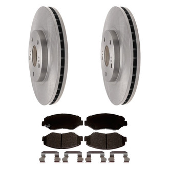 ACDelco® - Silver™ 1-Piece Plain Brake Kit with Ceramic Brake Pads