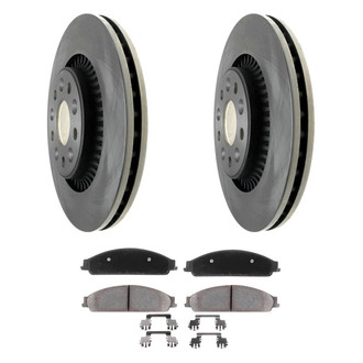 ACDelco® - Silver™ 1-Piece Plain Brake Kit with Ceramic Brake Pads