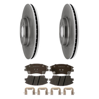 ACDelco® - Silver™ 1-Piece Plain Brake Kit with Ceramic Brake Pads