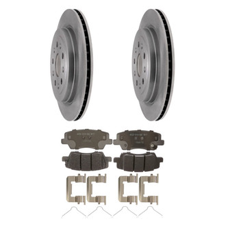 ACDelco® - Silver™ 1-Piece Plain Brake Kit with Ceramic Brake Pads