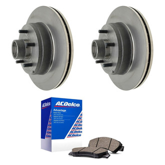 ACDelco® - Silver™ 1-Piece Plain Brake Kit with Ceramic Brake Pads
