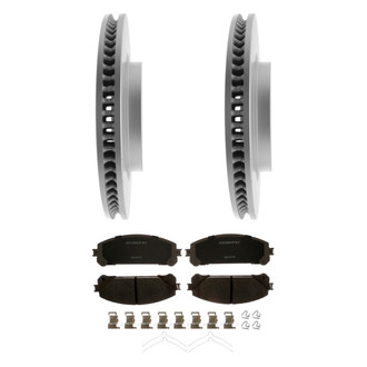 ACDelco® - Silver™ 1-Piece Plain Brake Kit with Ceramic Brake Pads