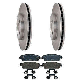 ACDelco® - Silver™ 1-Piece Plain Brake Kit with Ceramic Brake Pads