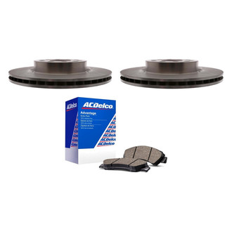 ACDelco® - Silver™ 1-Piece Plain Brake Kit with Ceramic Brake Pads