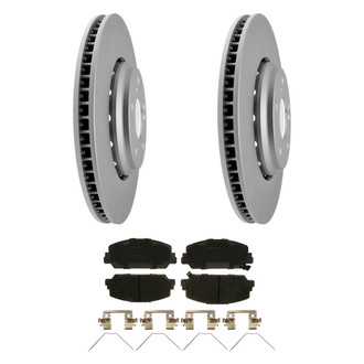 ACDelco® - Silver™ 1-Piece Plain Brake Kit with Ceramic Brake Pads
