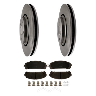 ACDelco® - Silver™ 1-Piece Plain Brake Kit with Ceramic Brake Pads