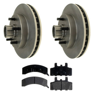 ACDelco® - Silver™ Front Brake Kit with Semi-Metallic Pads
