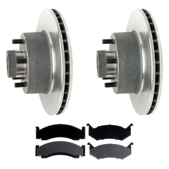 ACDelco® - Silver™ Front Brake Kit with Semi-Metallic Pads