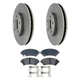 ACDelco® - Silver™ Front Brake Kit with Semi-Metallic Pads