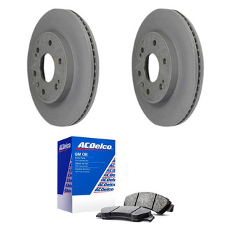 ACDelco® - GM Genuine Parts™ Plain Front Brake Kit with Semi-Metallic Pads