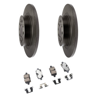 ACDelco® - Silver™ Rear Brake Kit with Semi-Metallic Pads