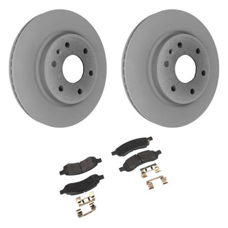ACDelco® - GM Genuine Parts™ Plain Front Brake Kit with Semi-Metallic Pads