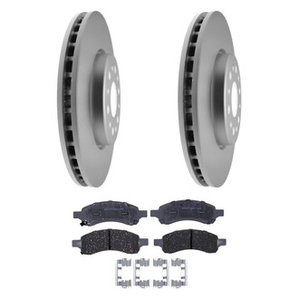 ACDelco® - Silver™ 1-Piece Plain Brake Kit with Ceramic Brake Pads