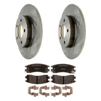 ACDelco® - Silver™ 1-Piece Plain Brake Kit with Ceramic Brake Pads